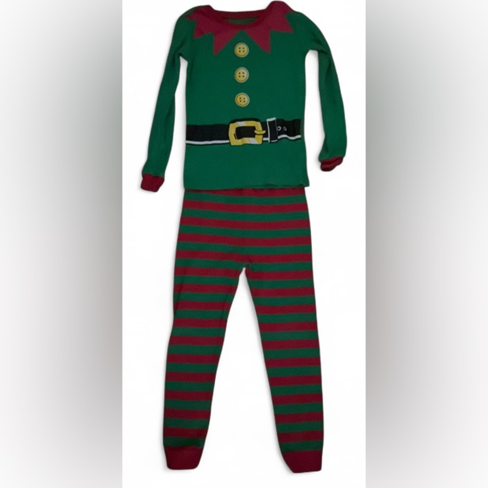 The Children’s Place Elf Christmas Pajama Set Boys Size 4T Sleepwear
